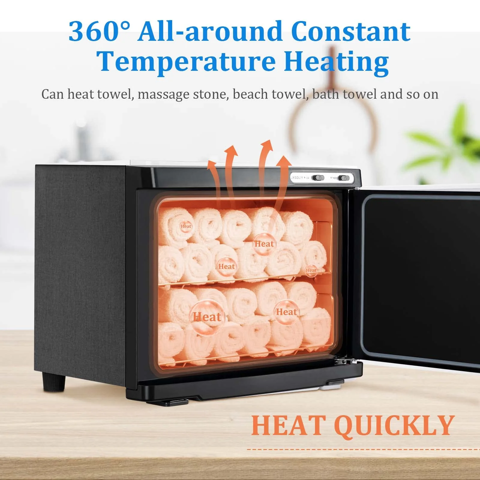 JXSDLIY 23L Large Capacity Towel Cabinet with LED Light