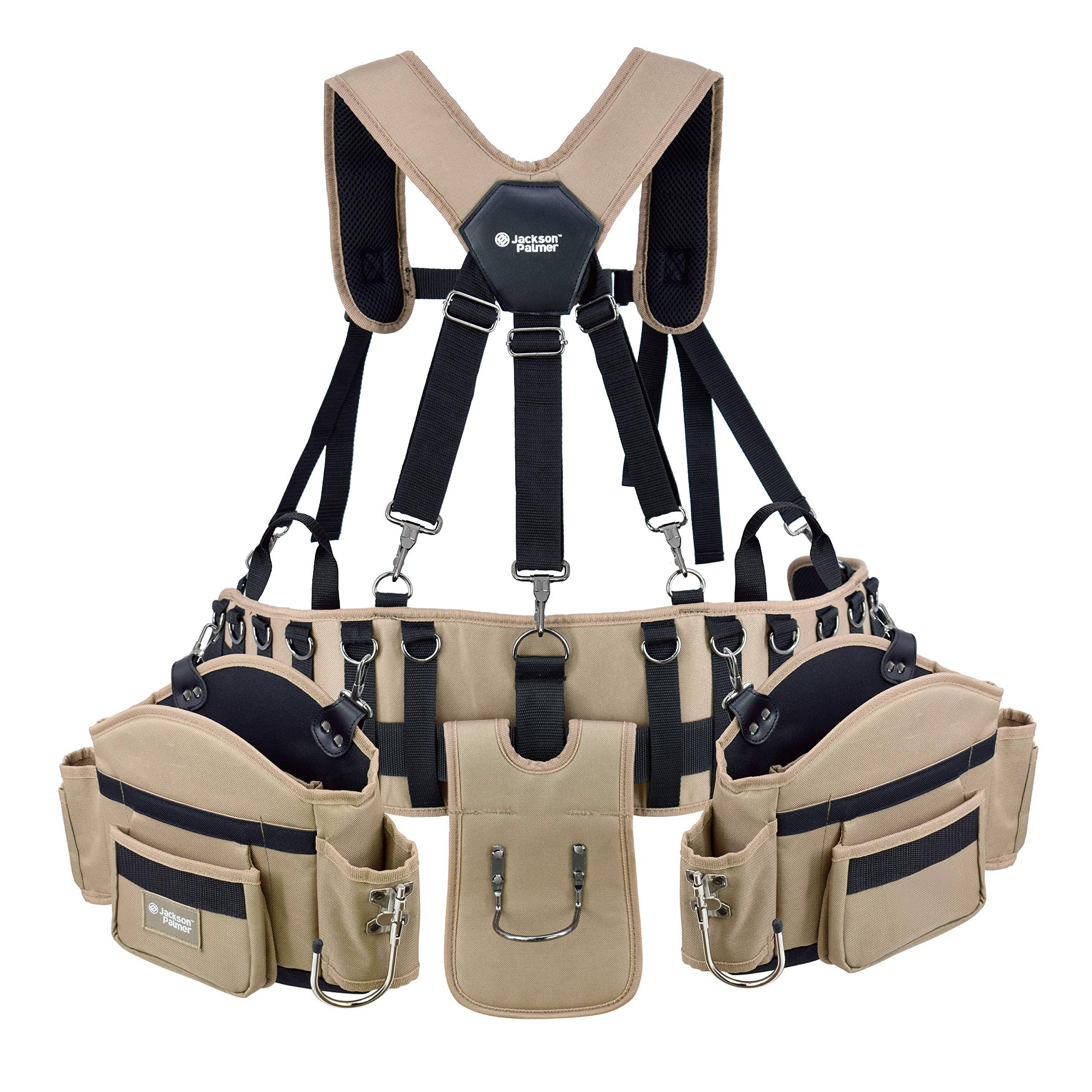Professional Comfort-Rig Tool Belt with Suspenders Adjustable System with Tool