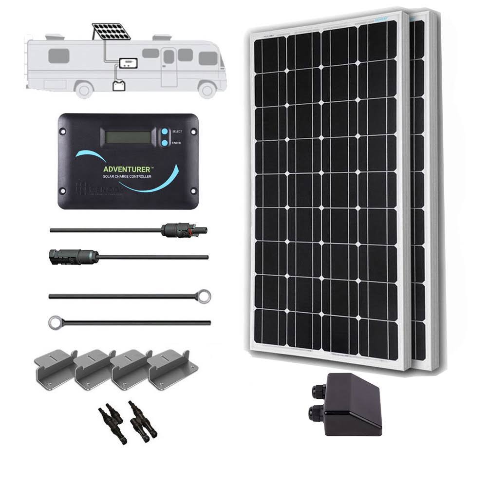 Renogy 200 Watt 12 Volt Monocrystalline Solar RV Kit
