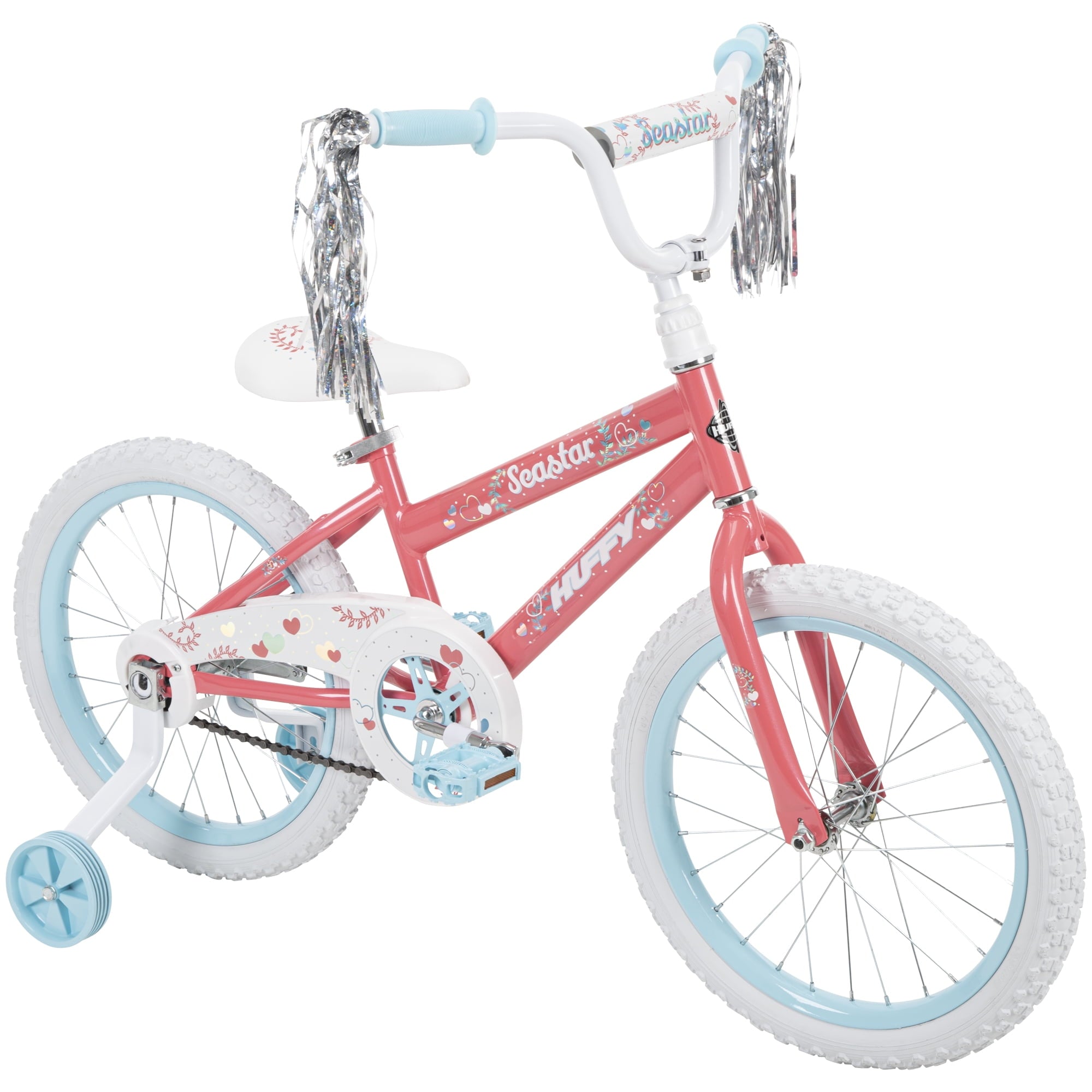 18 Sea Star Girls' sidewalk Bike. Coral Pink