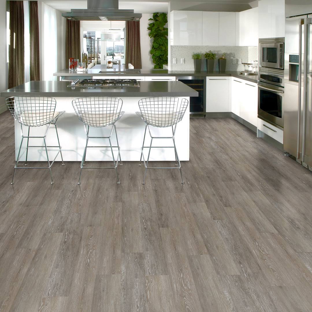 TrafficMaster Brushed Oak Taupe 6 in. x 36 in. Luxury Vinyl Plank Flooring (24 Sq. ft. / CASE)