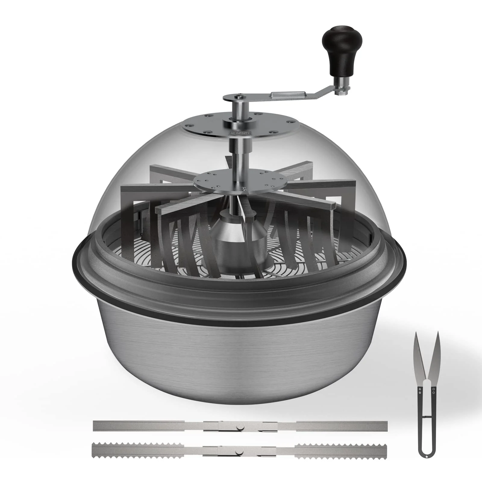 AC Infinity 16 Bud Leaf Bowl Trimmer with Stainless Steel Blades