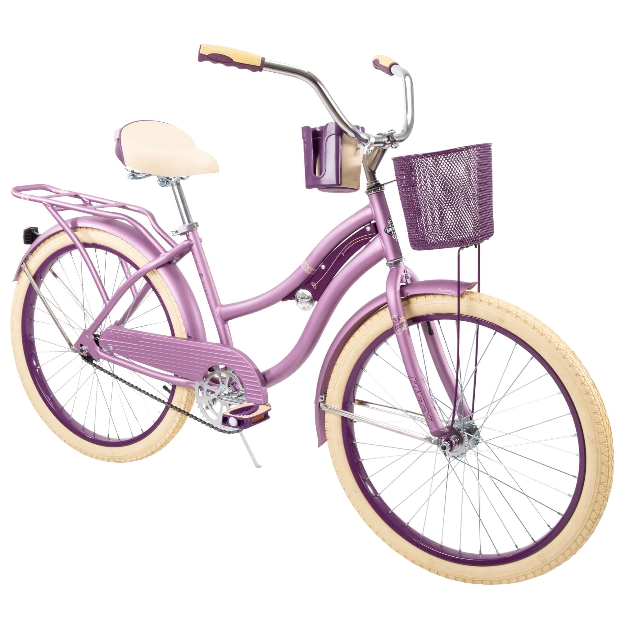 24 Nel Lusso Girls' Cruiser Bike. Purple Satin