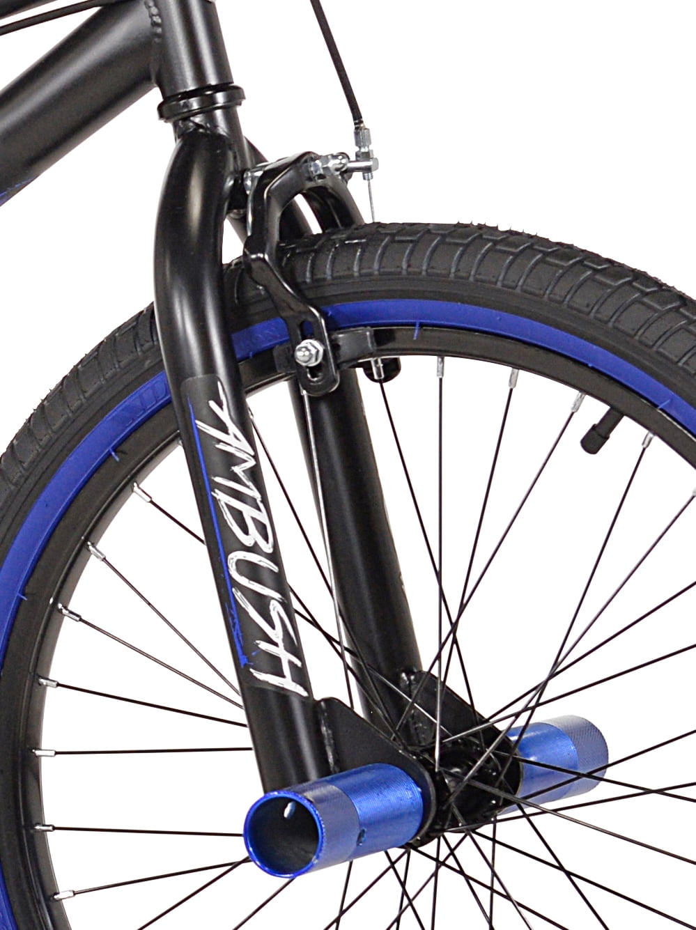 Bicycles 20 Boy's Ambush BMX Bike. Black/Blue