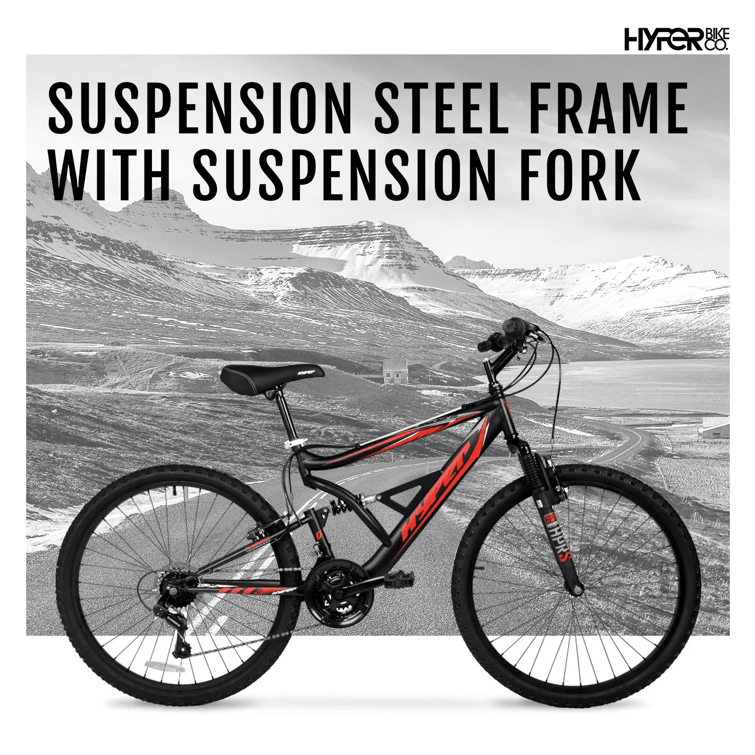 Bicycle Men's 26 Shocker Mountain Bike. Black