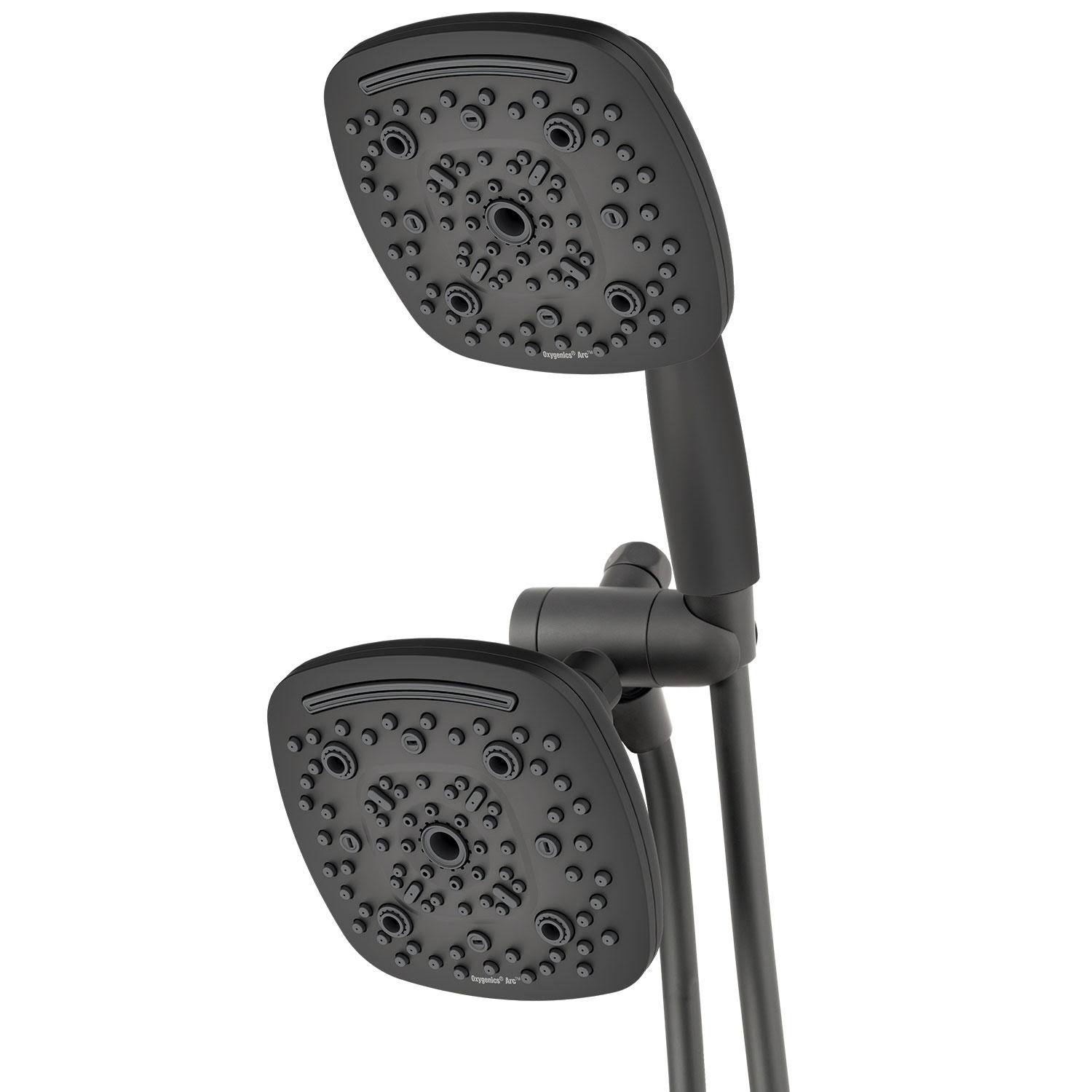 Oxygenics Arc 80-Setting Combo Shower Head - Matte Black