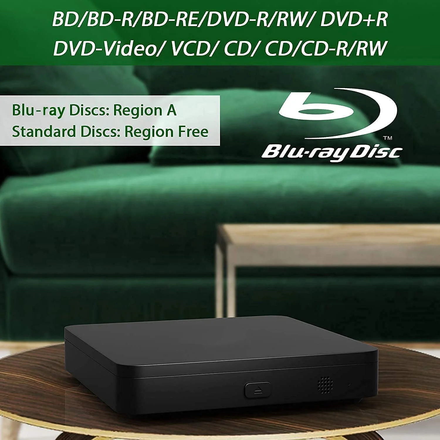 Didar Blu Ray DVD Player. Ultra Mini 1080P Blue Ray Disc Player