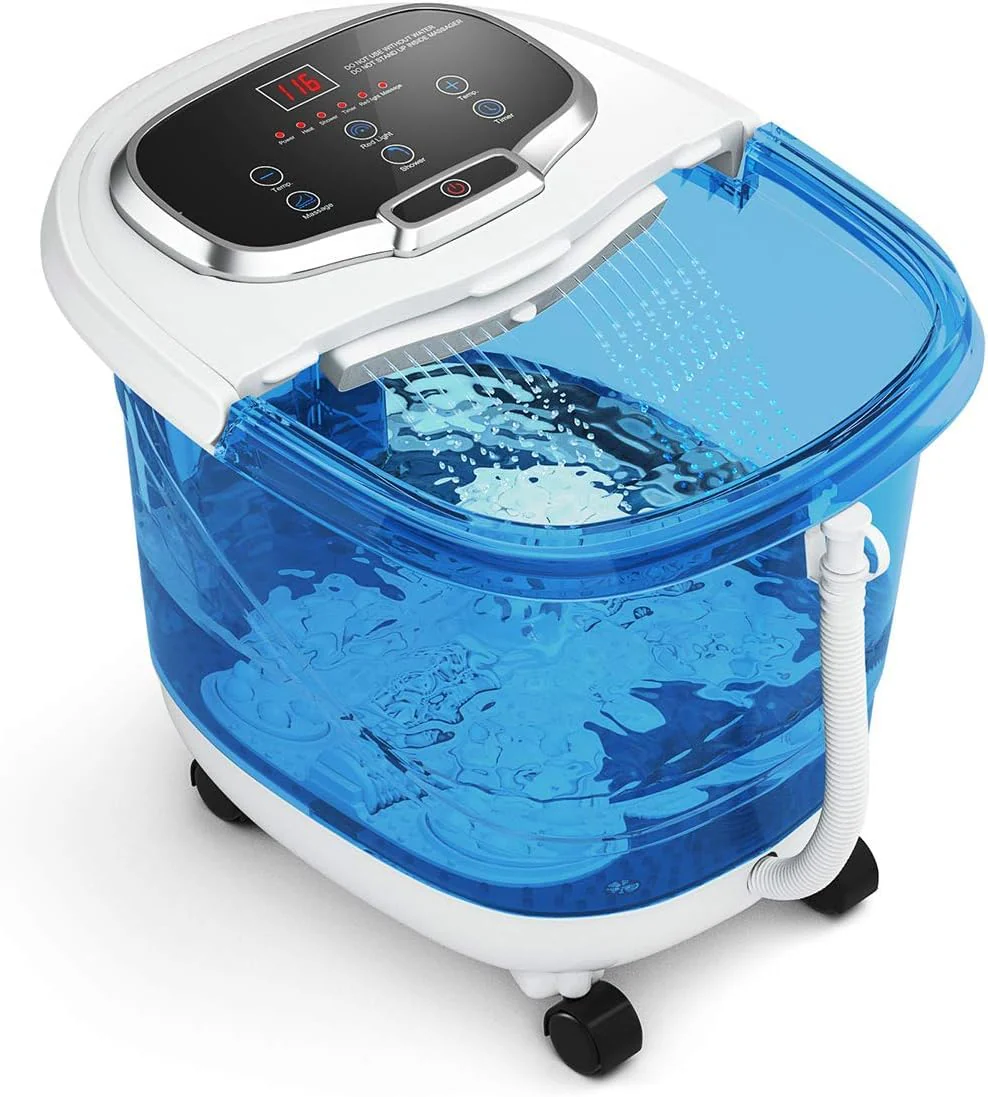 Giantex Foot Spa Bath Massager with Heat. Adjustable Water Shower