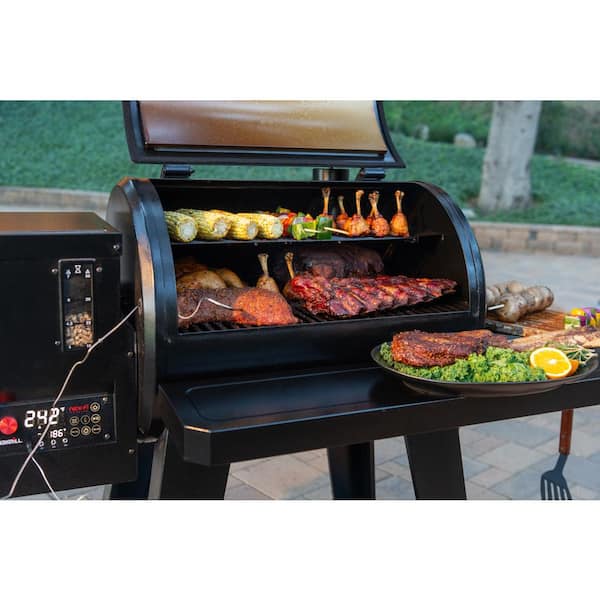Oakford 1000 Wifi Pellet Grill Smoker in Black