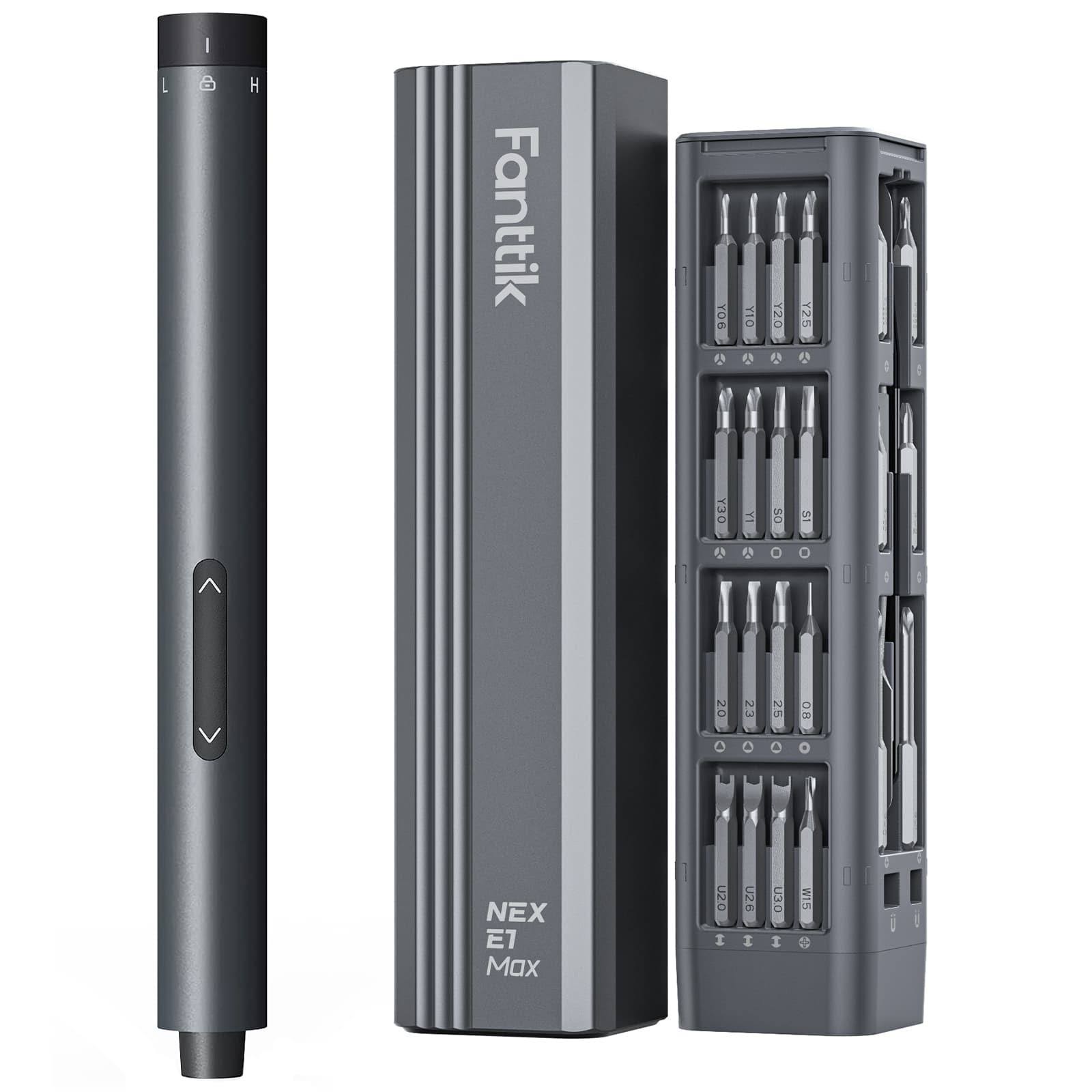 E1 Max Mini Precision Electric Screwdriver, 50 Magnetic Bits, Fanttik