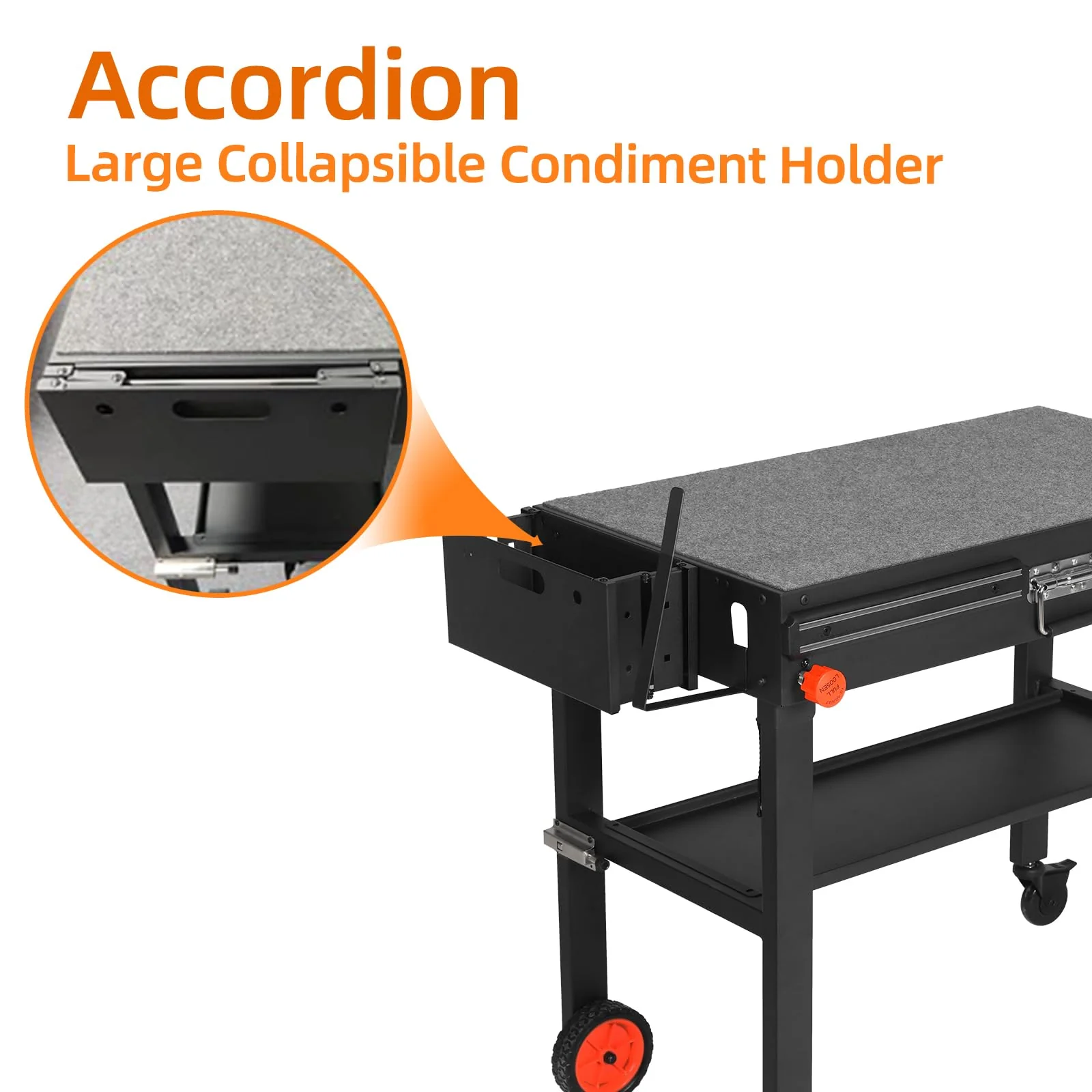 Yundasan Portable Outdoor Grill Table. 31W x 17D