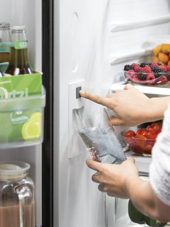 2025 GE � 27.0 Cu. Ft. French Door Refrigerator with Internal Water Dispenser � Stainless Steel