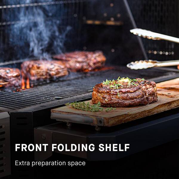 Gravity 800 Digital Charcoal Grill. Griddle and Smoker Combo in Black Plus Cover Bundle