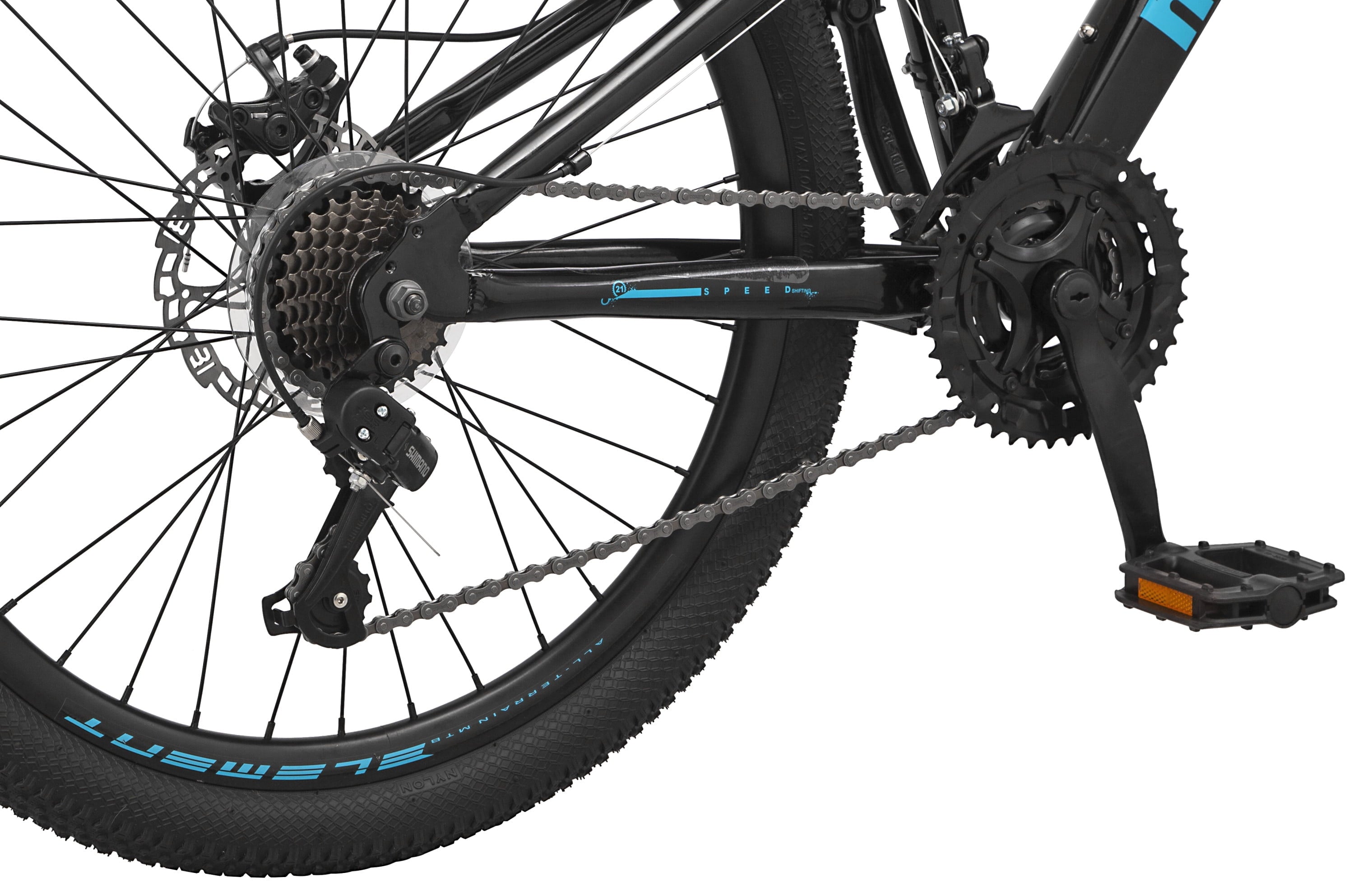 24 Durham Mountain Bike. 21 Speeds. Black