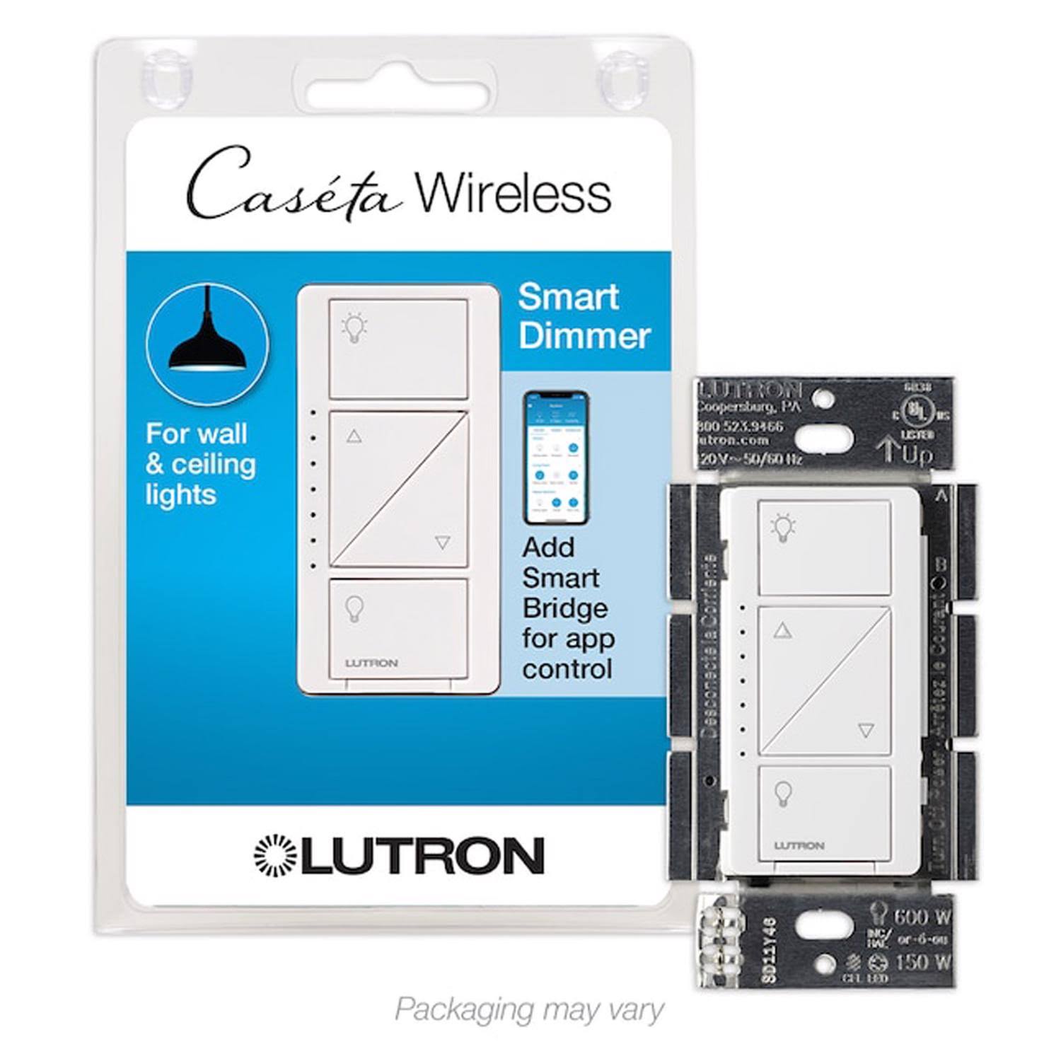 Lutron - Caseta Wireless In-Wall Dimmer - White