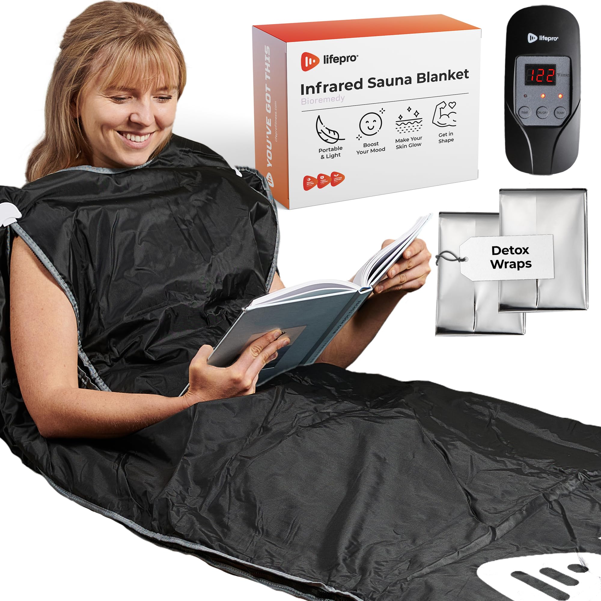 LifePro Sauna Blanket for Detoxification. Home Detox Calm Your Body