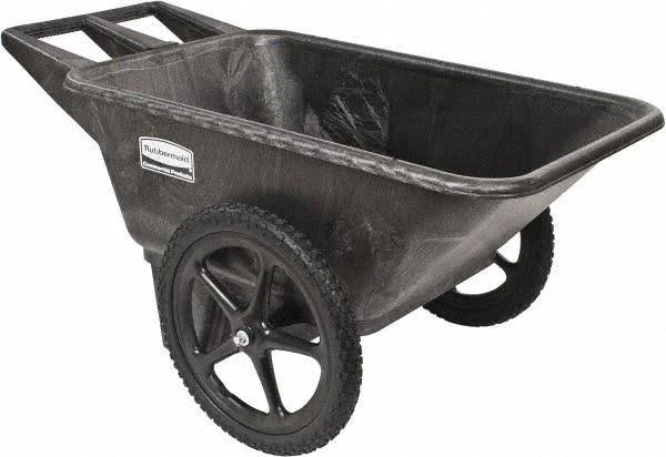 Rubbermaid Commercial Products FG564200BLA Plastic Yard Cart. 7.5 Cu. Feet - MadeInUSA