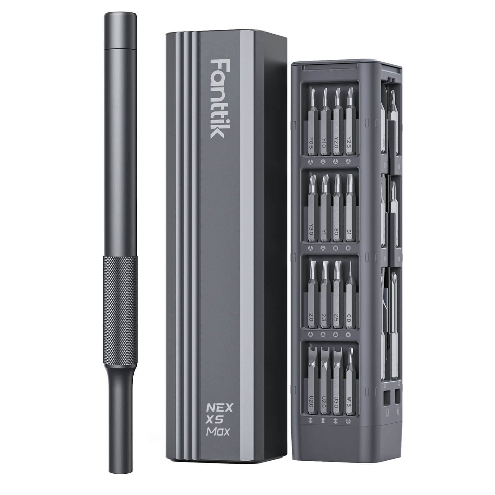 Fanttik X5 Max Manual Hand Tool, Precision Screwdriver Set, 50-in-1 Magnetic Bits, Small Screwdriver Set, Pop-Up Magnetic Case, 360??Spin, Anti-Slip,