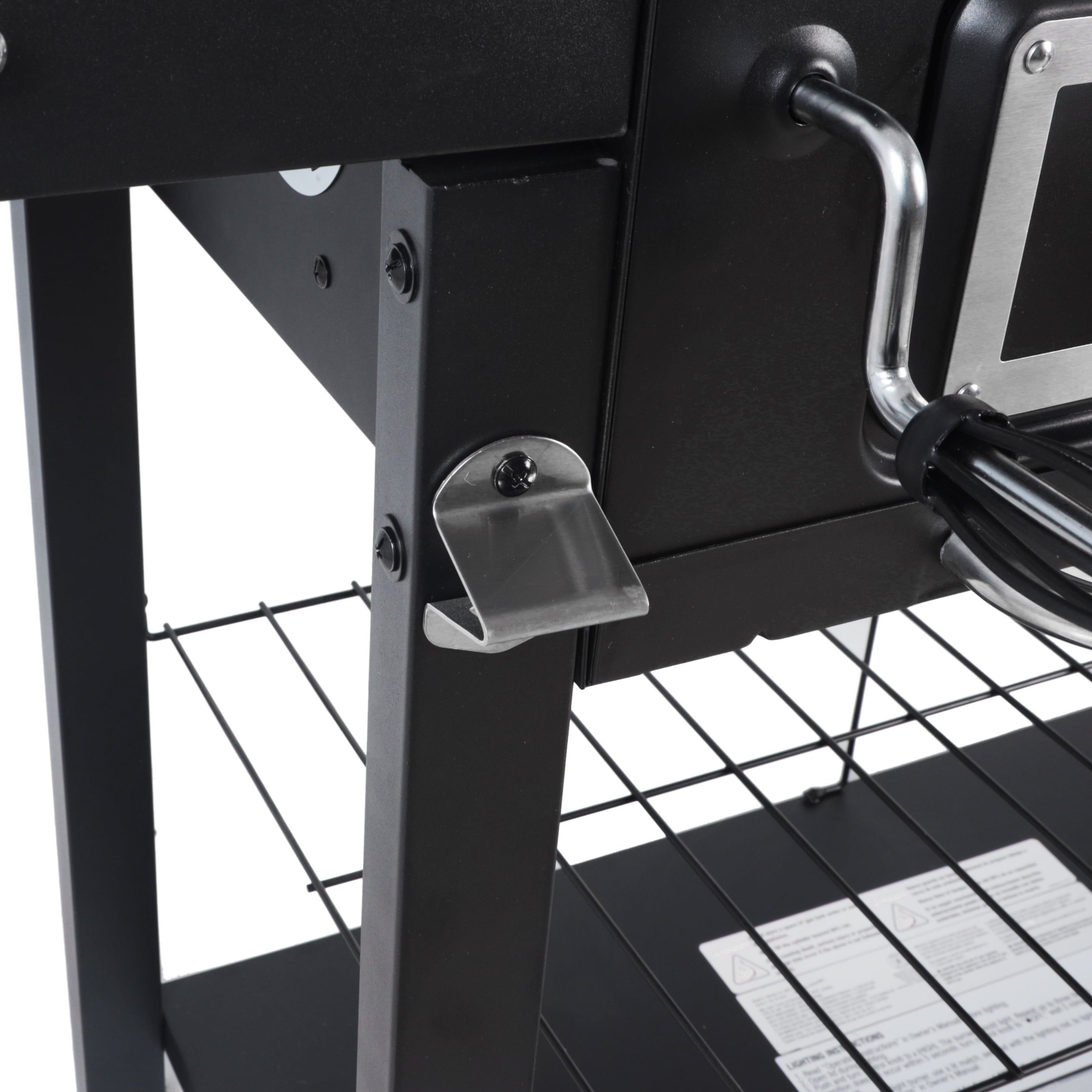 Dual Fuel Gas & Charcoal Combo Grill. Black with Stainless