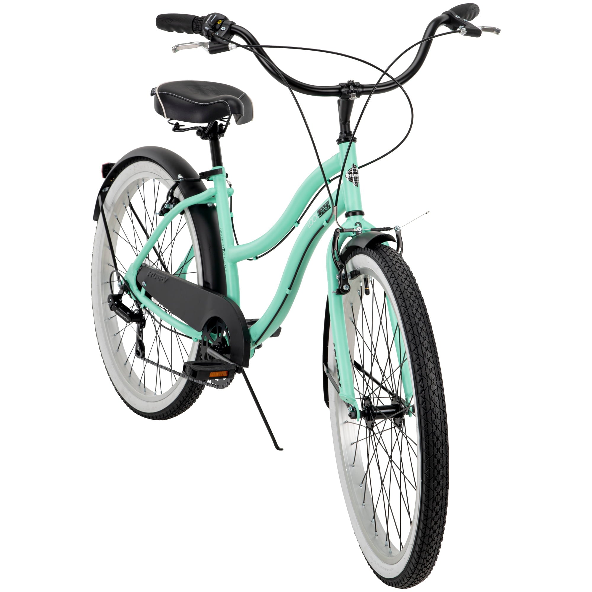 26-In. Women's Lockland 7-Speed Cruiser Bike. Sea Foam. Green