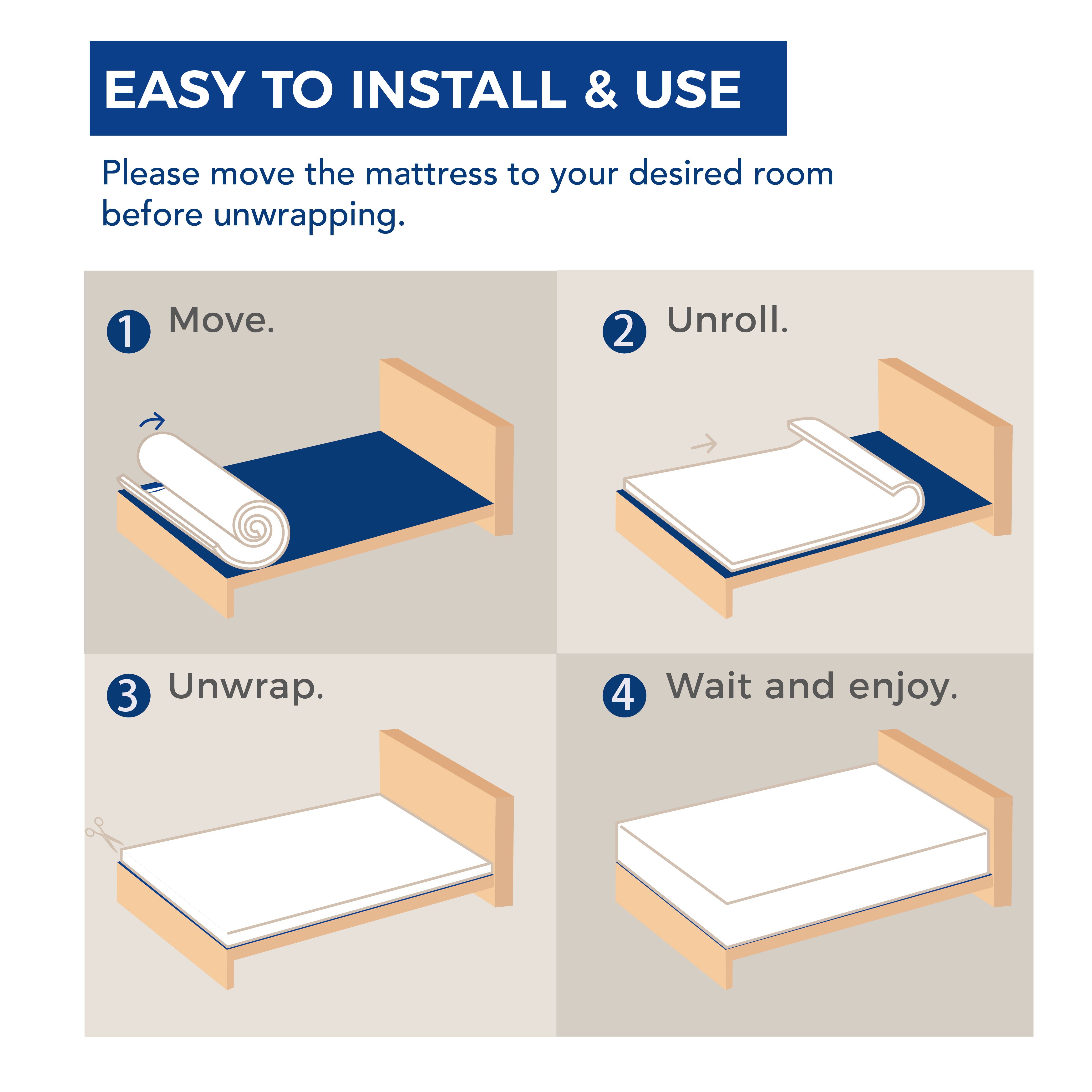 Ego Charcoal 8 inch Memory Foam Mattress with Gel. Twin Mattress in a Box. Medium