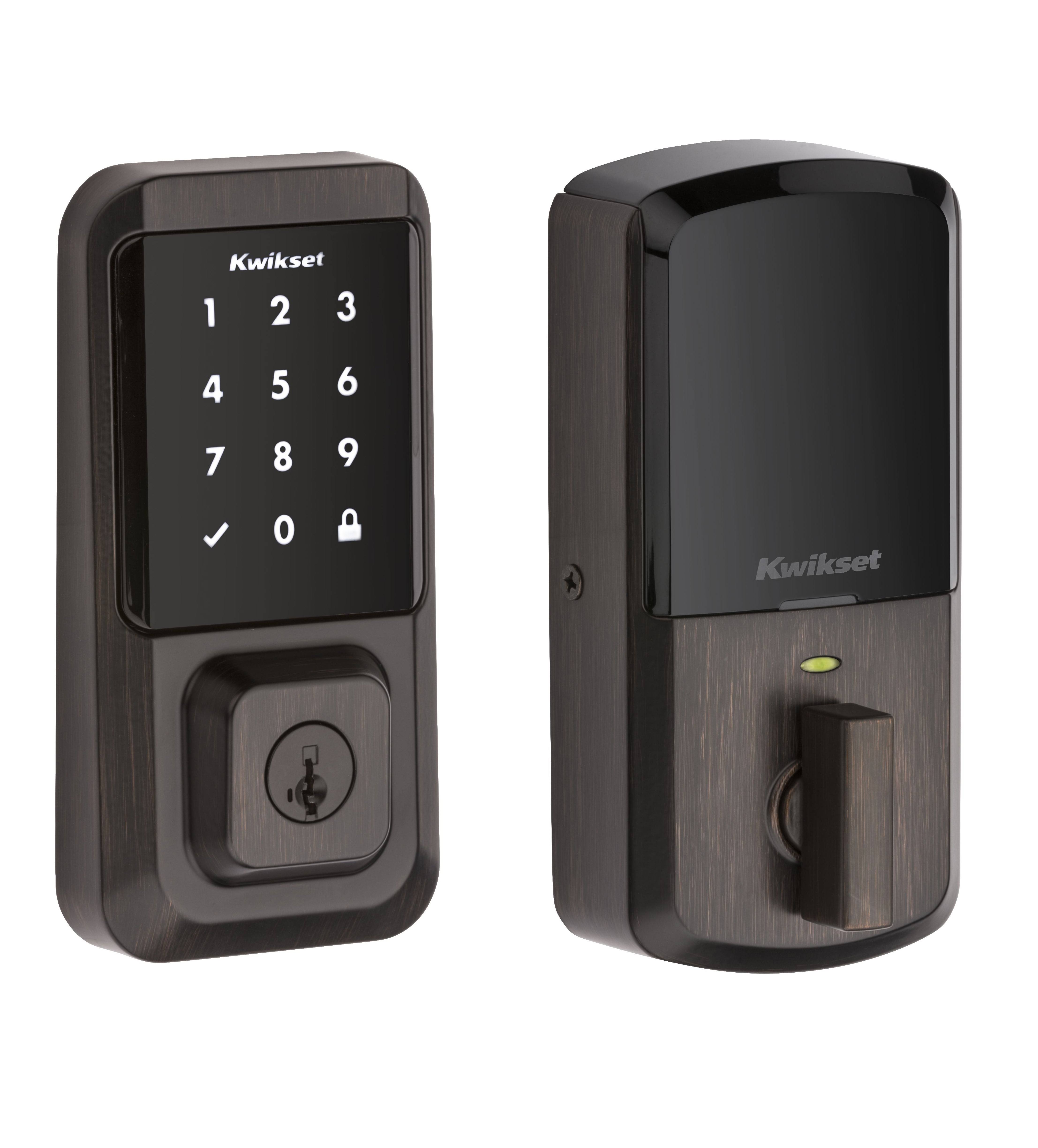 Kwikset Halo Wi-Fi Smart Lock Keyless Entry Electronic Touchscreen Deadbolt (99390-002) - Venetian Bronze