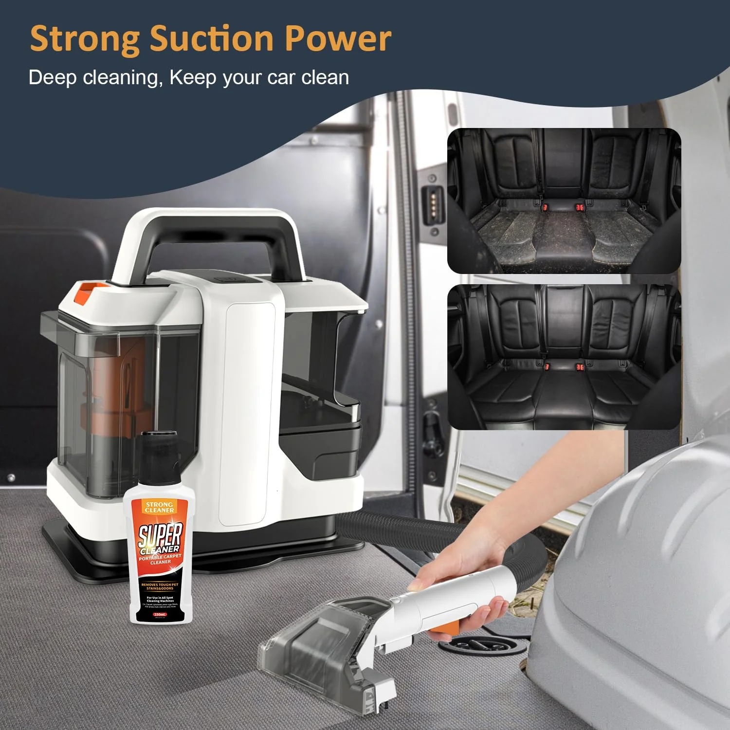 Ailltopd Portable Deep Stain Carpet Cleaner Machine