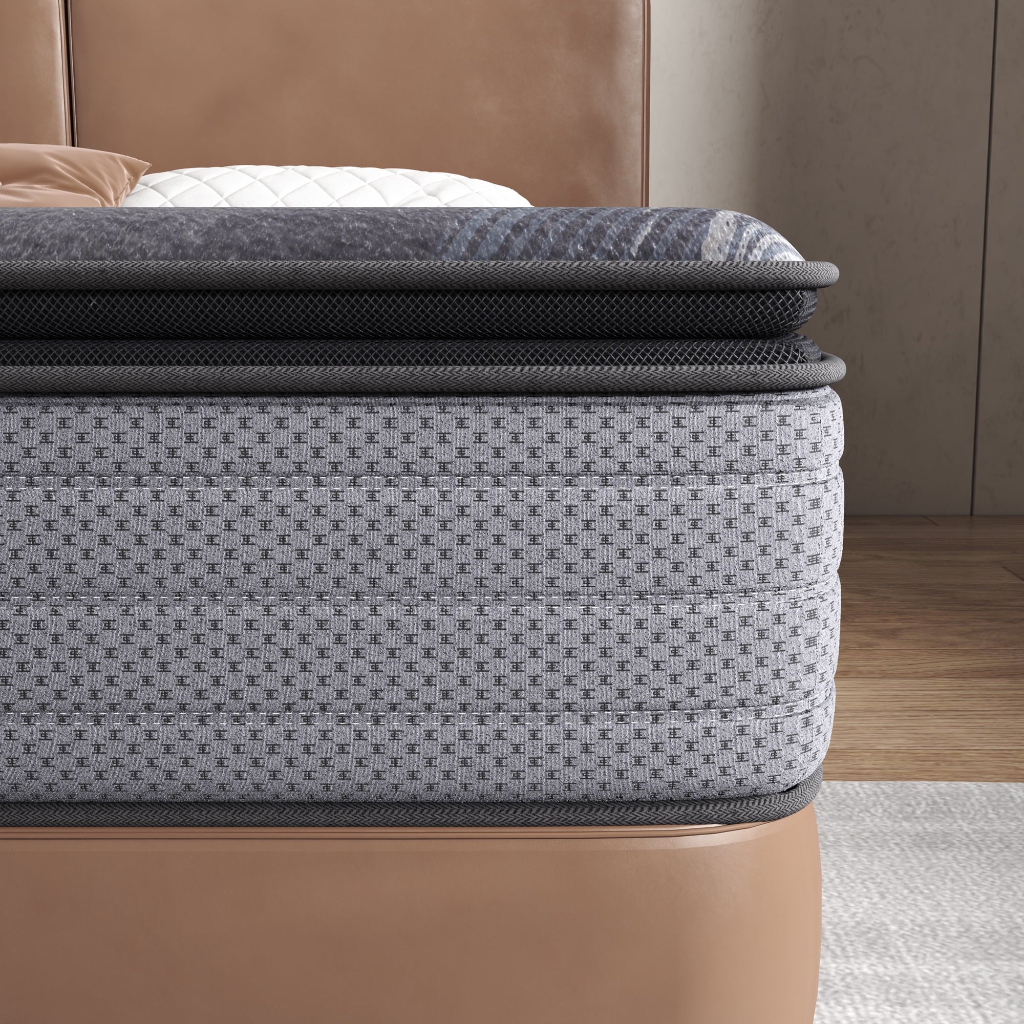 mattress in a box.NISIEN 10 Inch Hybrid Mattress. Gel Memory Foam Mattress.Individually Wrapped Pocket Coils Innerspring Mattress.100-Night Free Trial