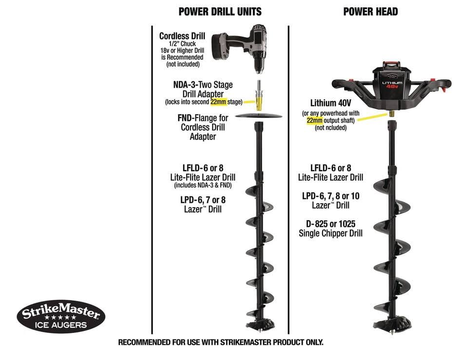 StrikeMaster Lite-Flite Lazer Drill - 6 in