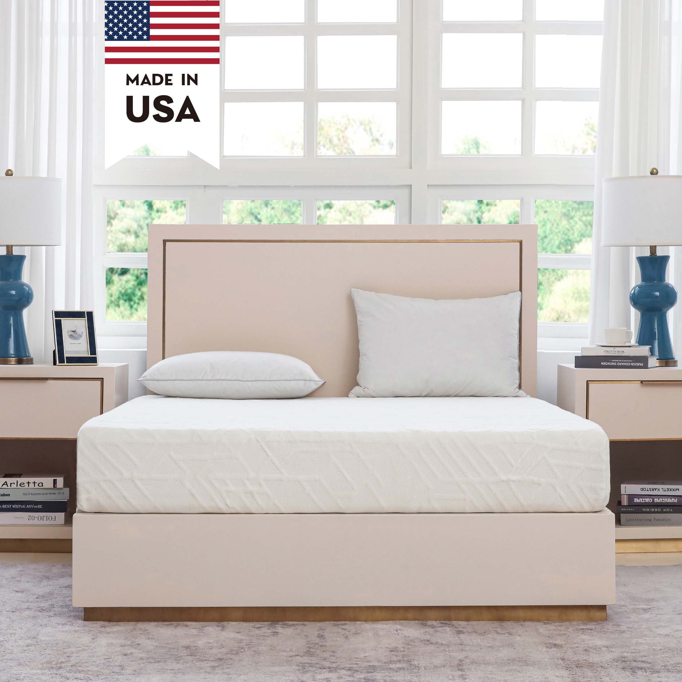 Ego White 6 inch Memory Foam Mattress. Twin Size Mattress in a Box. Medium Firm