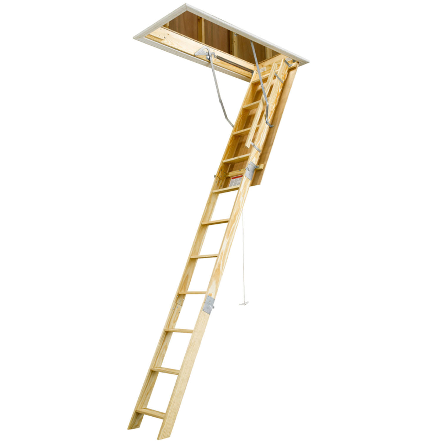 Werner W2510 25 in W x 54 in L x 10 ft H Ceiling Wood Attic Ladder