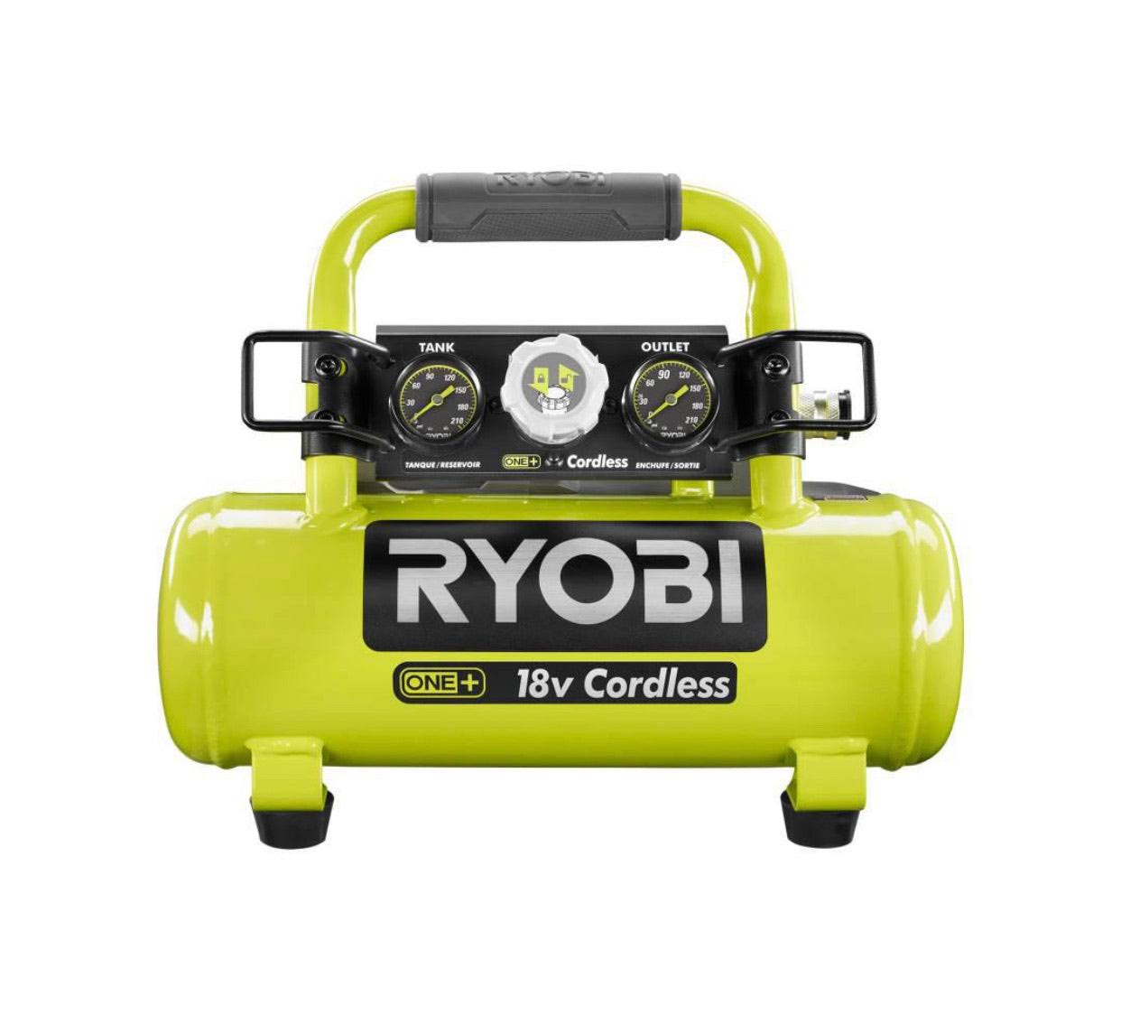 Ryobi 18-Volt One+ Cordless 1 gal. Portable Air Compressor (Tool Only)
