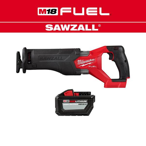M18 FUEL GEN-2 18V Lithium-Ion Brushless Cordless SAWZALL Reciprocating Saw with (1) High Output 12.0 Ah Battery