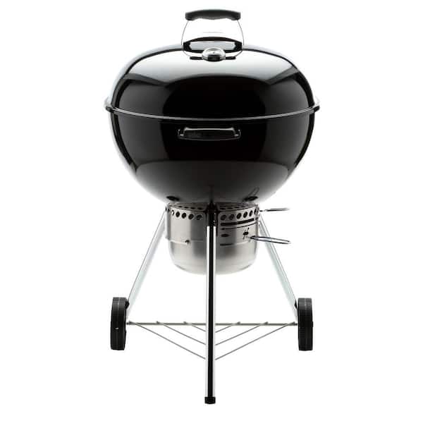 22 in. Original Kettle Premium Charcoal Grill in Black with Built-In Thermometer