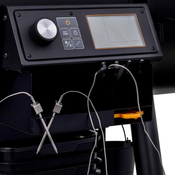 Rider 1200 DLX Pellet Grill and Smoker in Black with 1.234 sq. in. Cooking Space