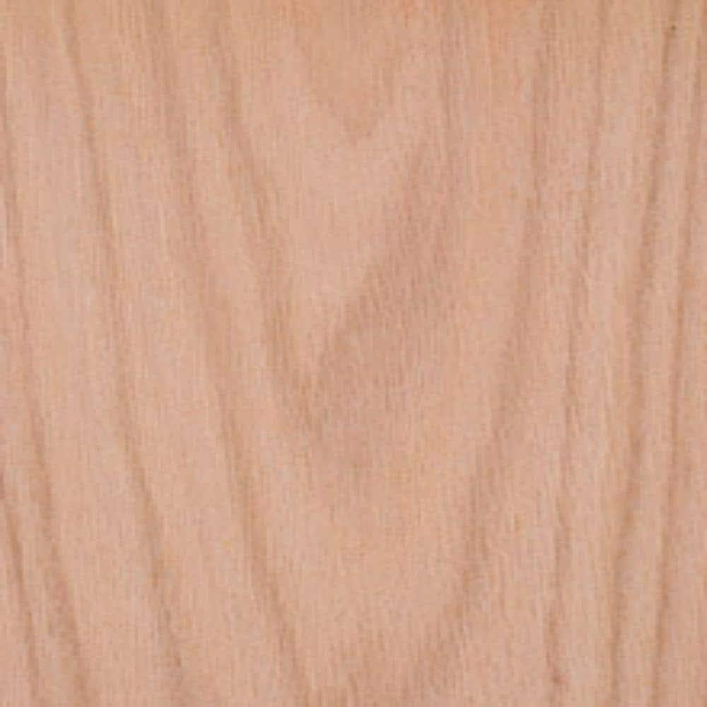 Edgemate 48 in. x 96 in. Red Oak Wood Veneer with 10 Mil Paper Backer, Brown 8101076