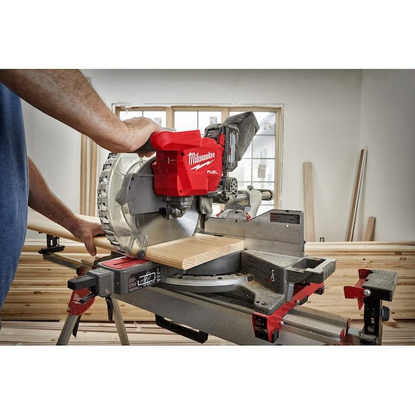 M18 FUEL 18V Lithium-Ion Brushless 12 in. Cordless Dual Bevel Sliding Compound Miter Saw with 8-1/4 in. Table Saw