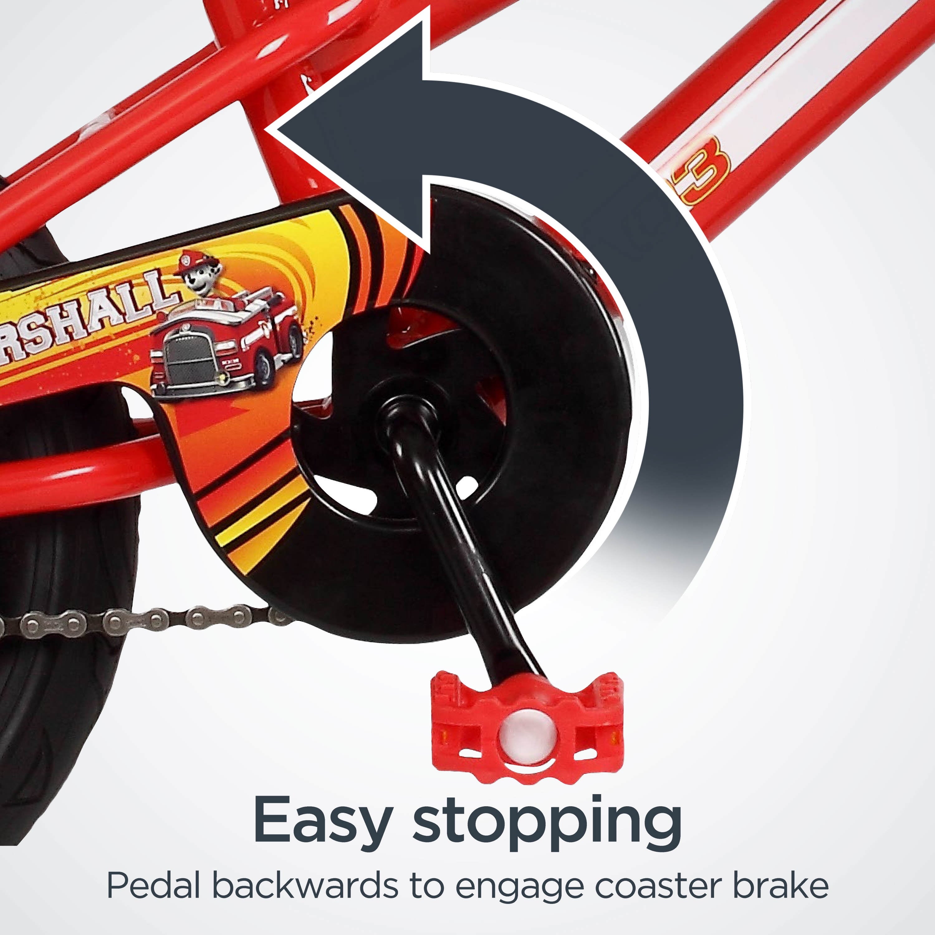 Paw Patrol Marshall 12in. Kids Bike By Schwinn. Ages 2 to 4. Red