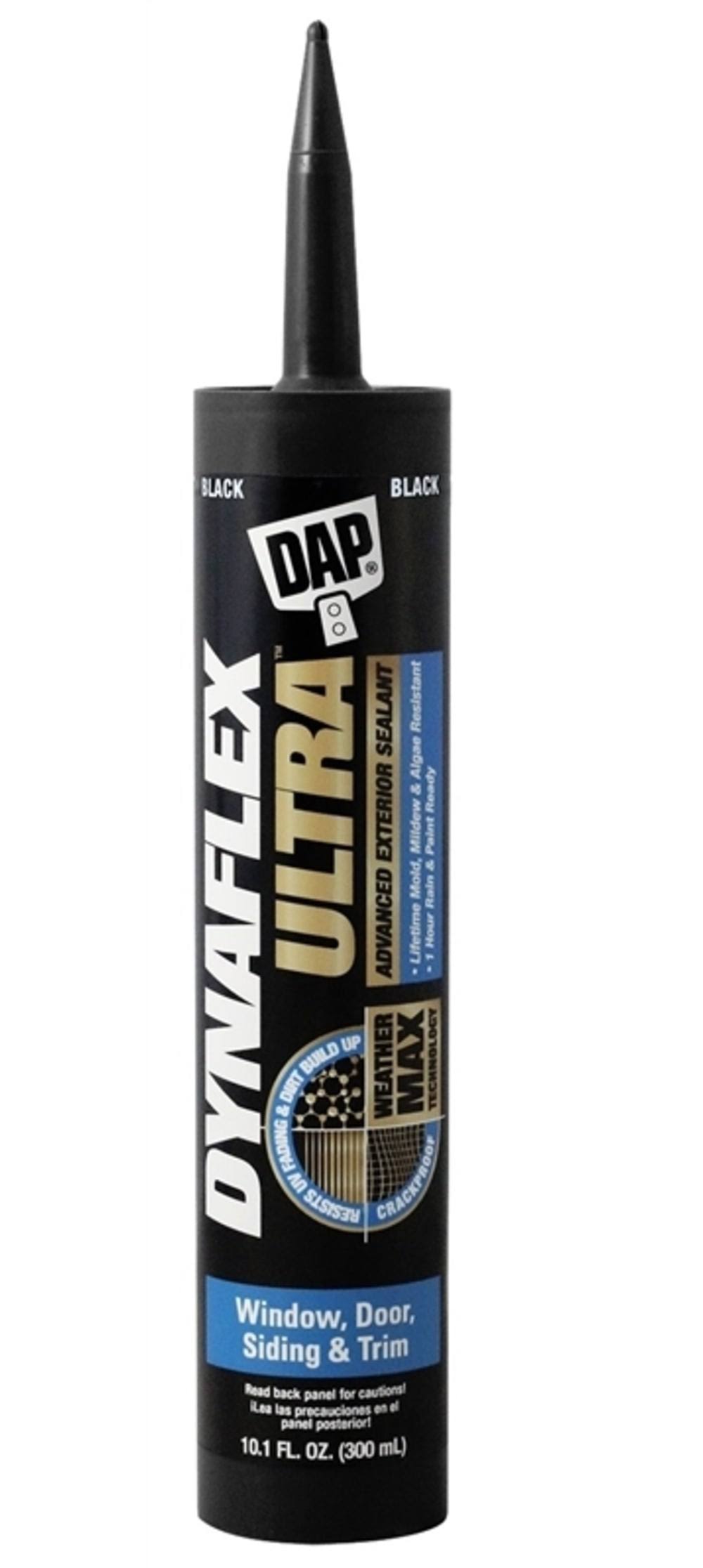 Dap 7079818220 Dynaflex Ultra Advanced Exterior Sealant, 10.1 oz, Black