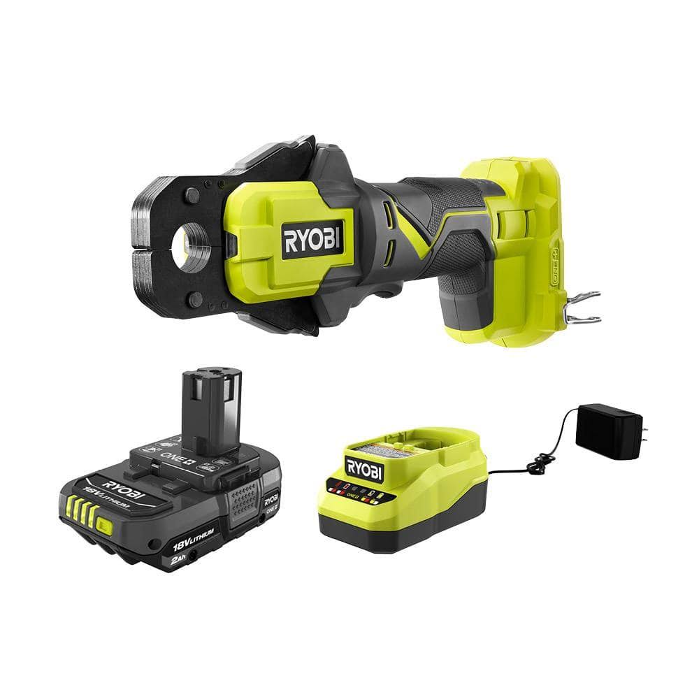 Ryobi PEX Crimp Ring Press Tool Kit - 18V, Cordless, Battery