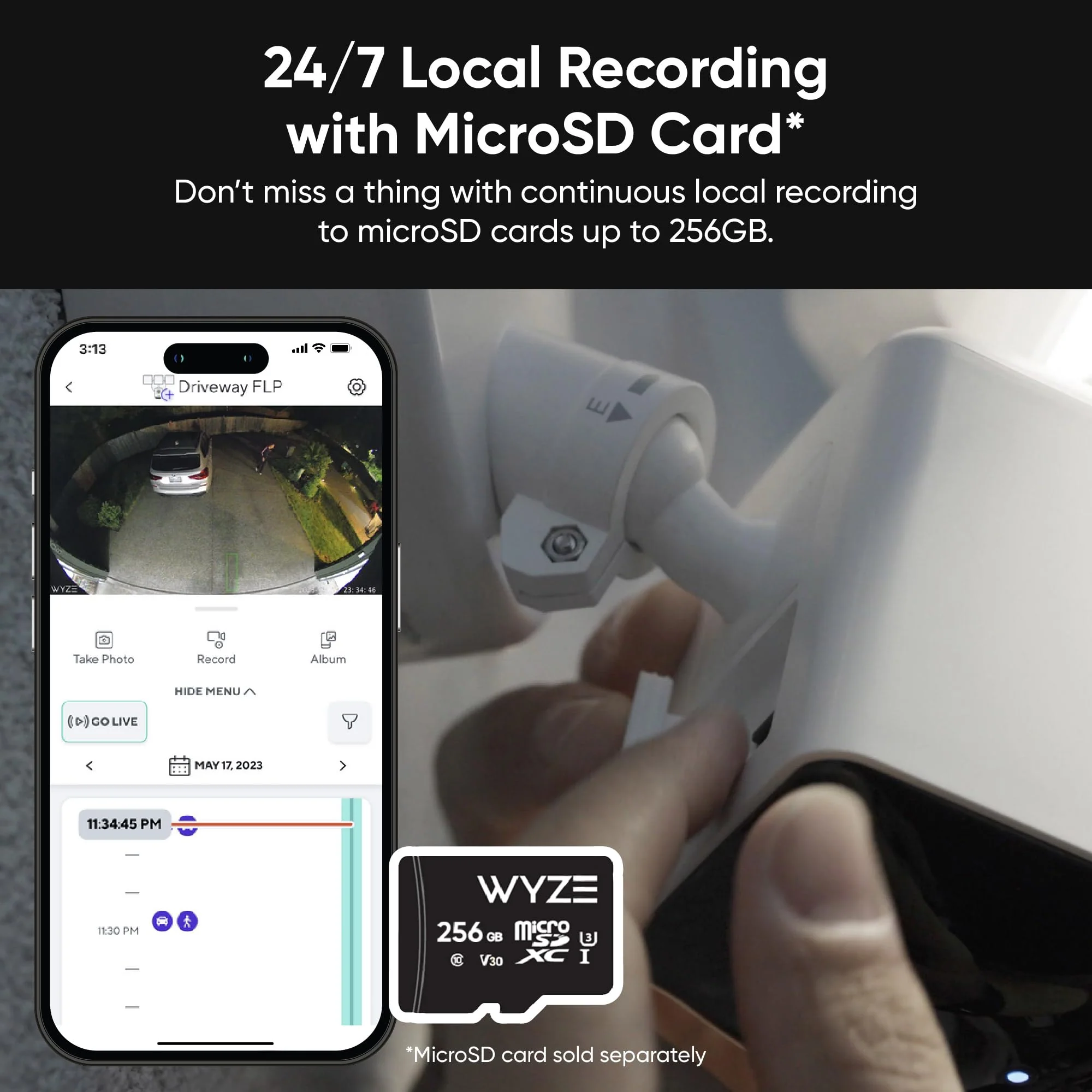 WYZE Wired Floodlight Camera Pro. 180?? Wide View for Home