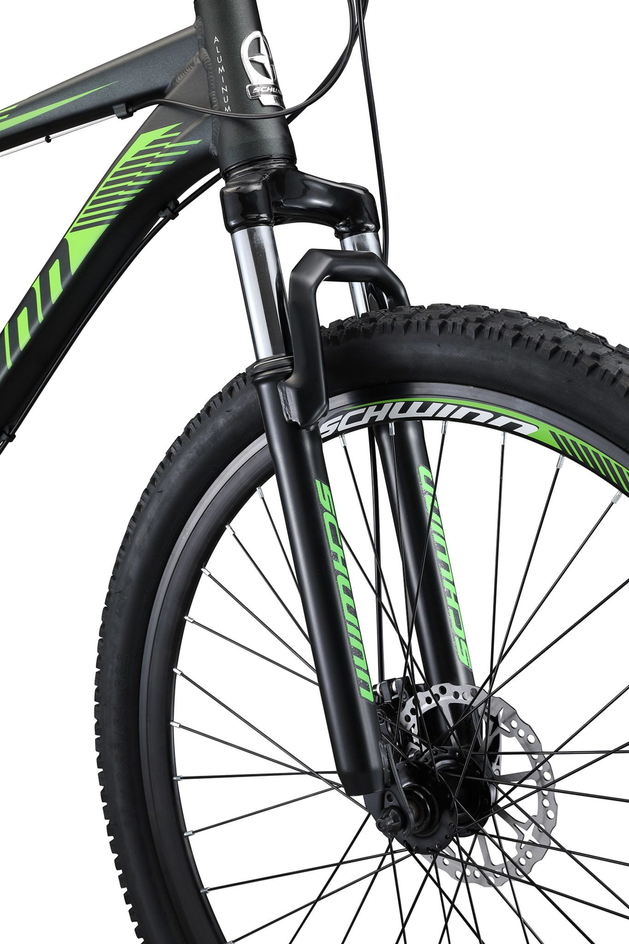 29-in. Boundary Mens Mountain Bike. Black and Green