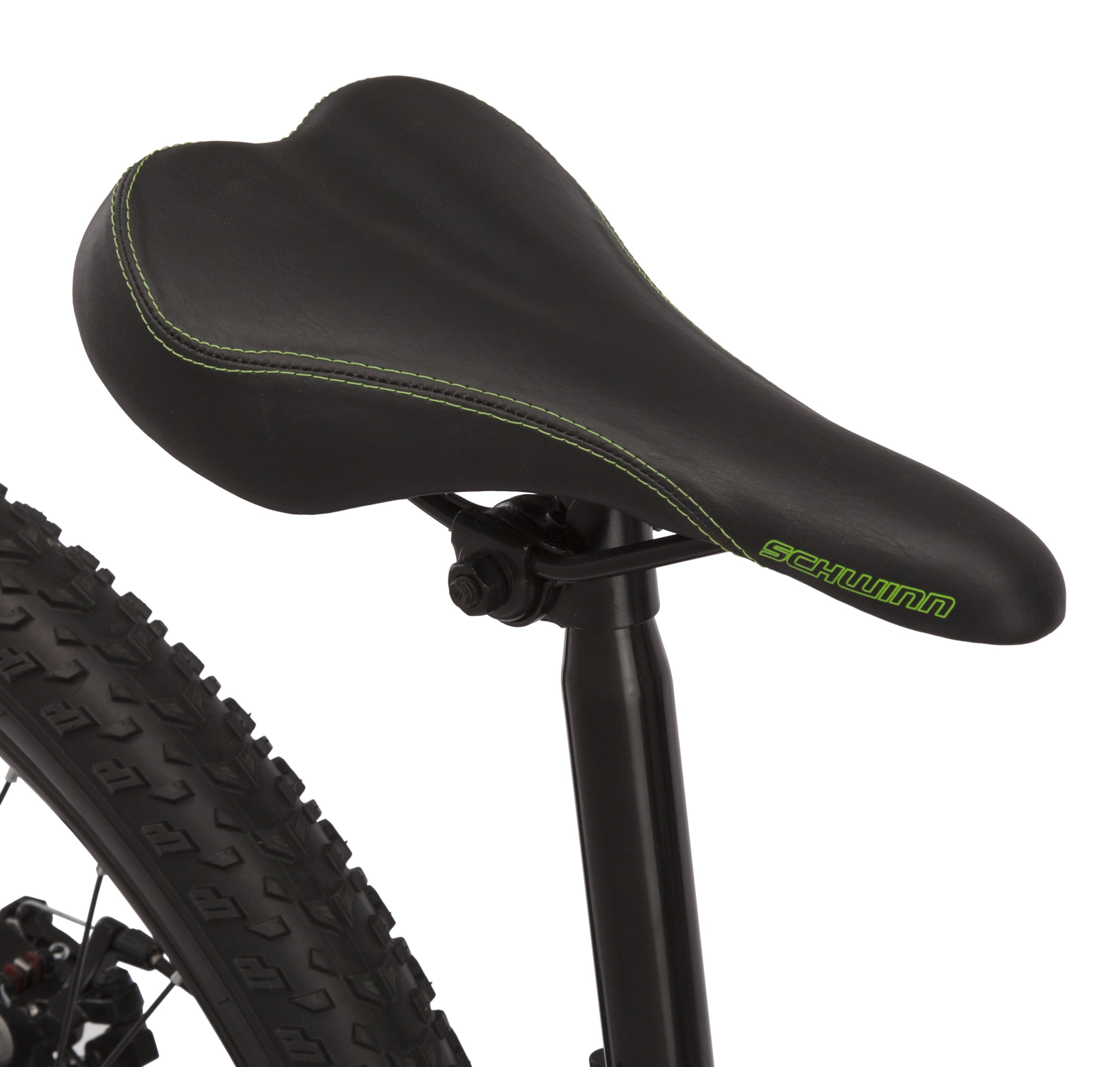 Sidewinder mountain bike. 24-inch wheels. 21 speeds. black / green