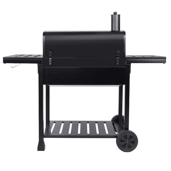 Deluxe 30 in. Charcoal Grill. BBQ Smoker Picnic Camping Patio Backyard Cooking. Black