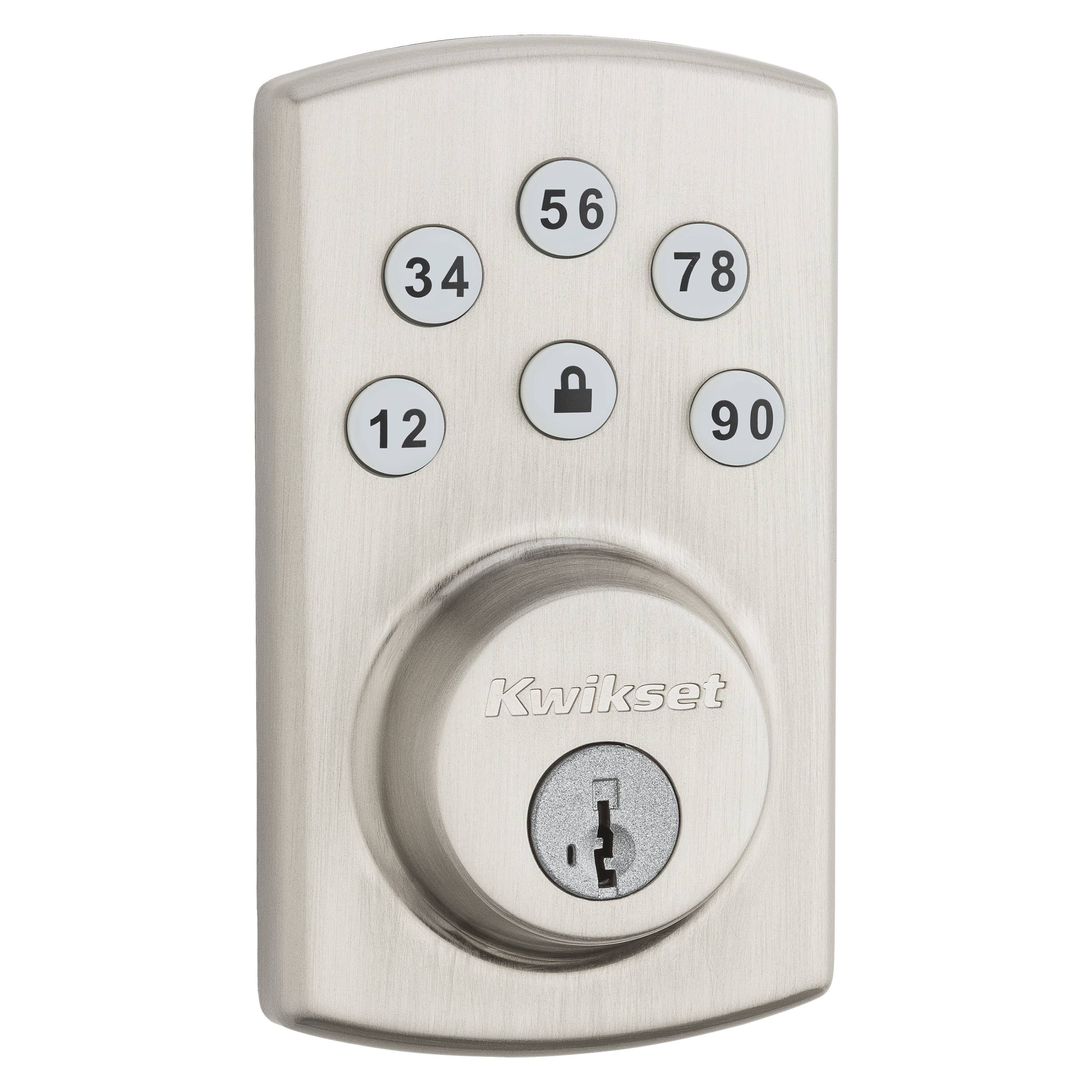 Kwikset Satin Nickel Metal Electronic Deadbolt