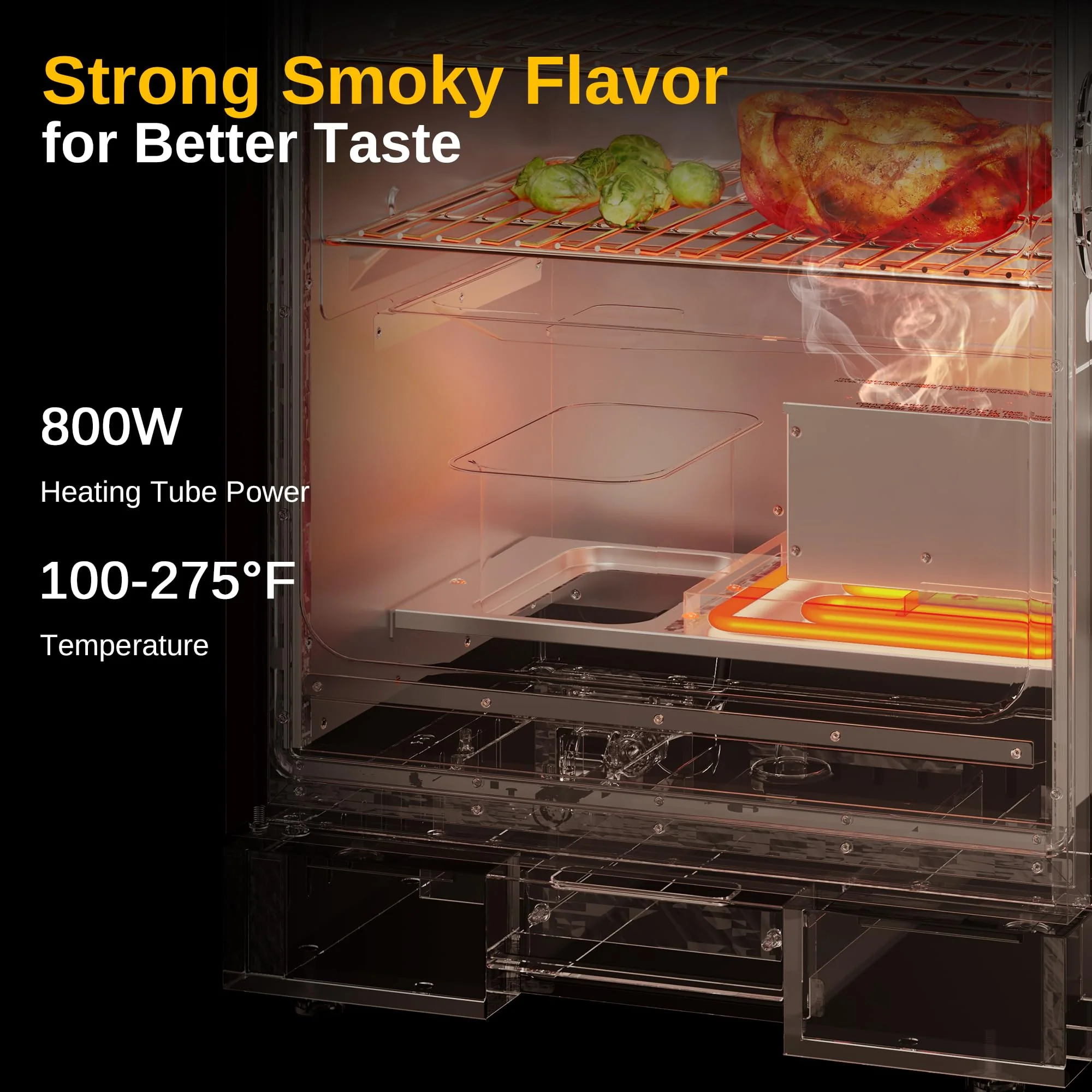 EAST OAK 30 Digital Electric Smoker with Glass Door