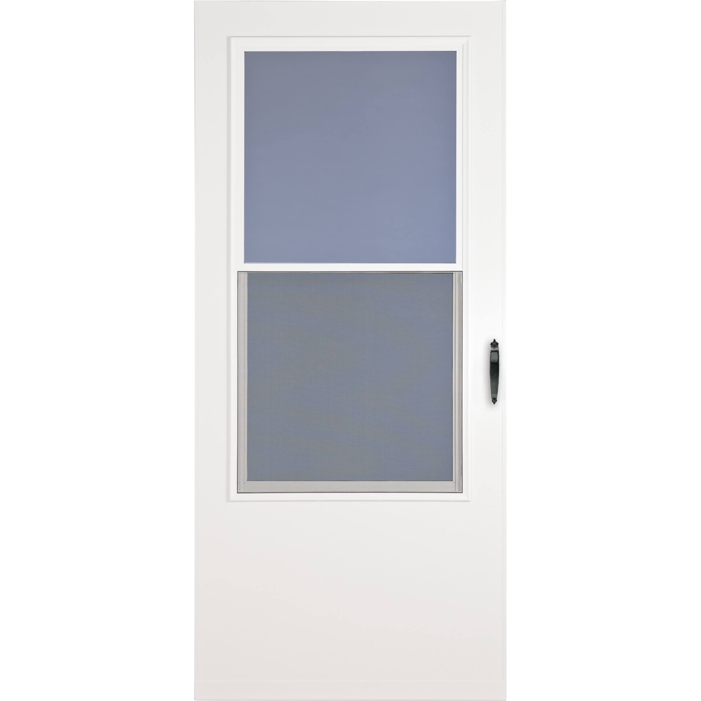 Larson 32-in x 81-in White Mid-View Storm Door | 59008031M-Instock