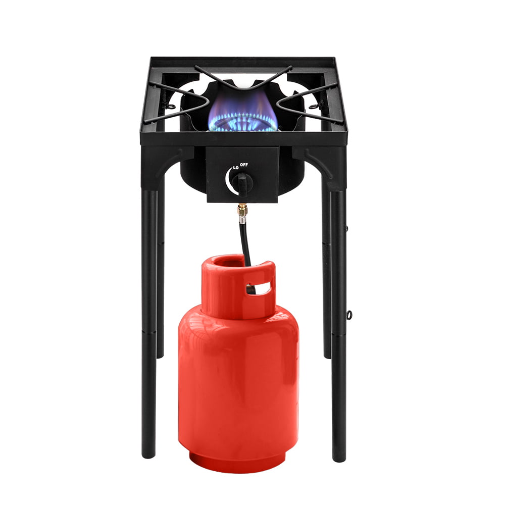 Portable 75.000 BTU Outdoor Single Burner Propane Burner Cooking BBQ Grill
