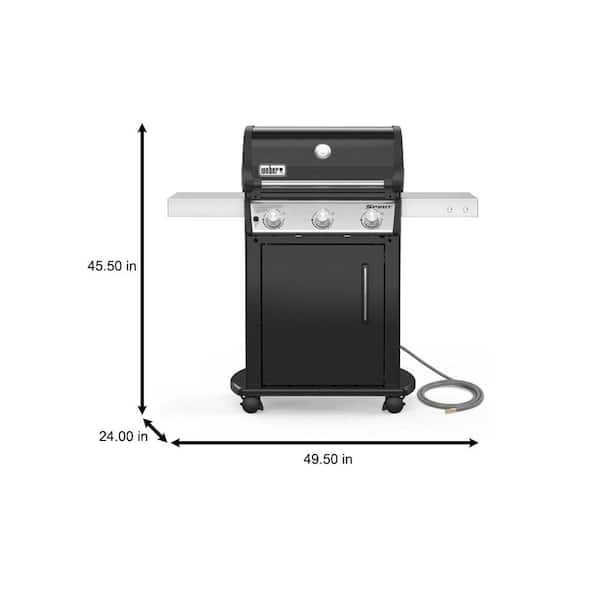 Spirit E-315 3-Burner Natural Gas Grill in Black