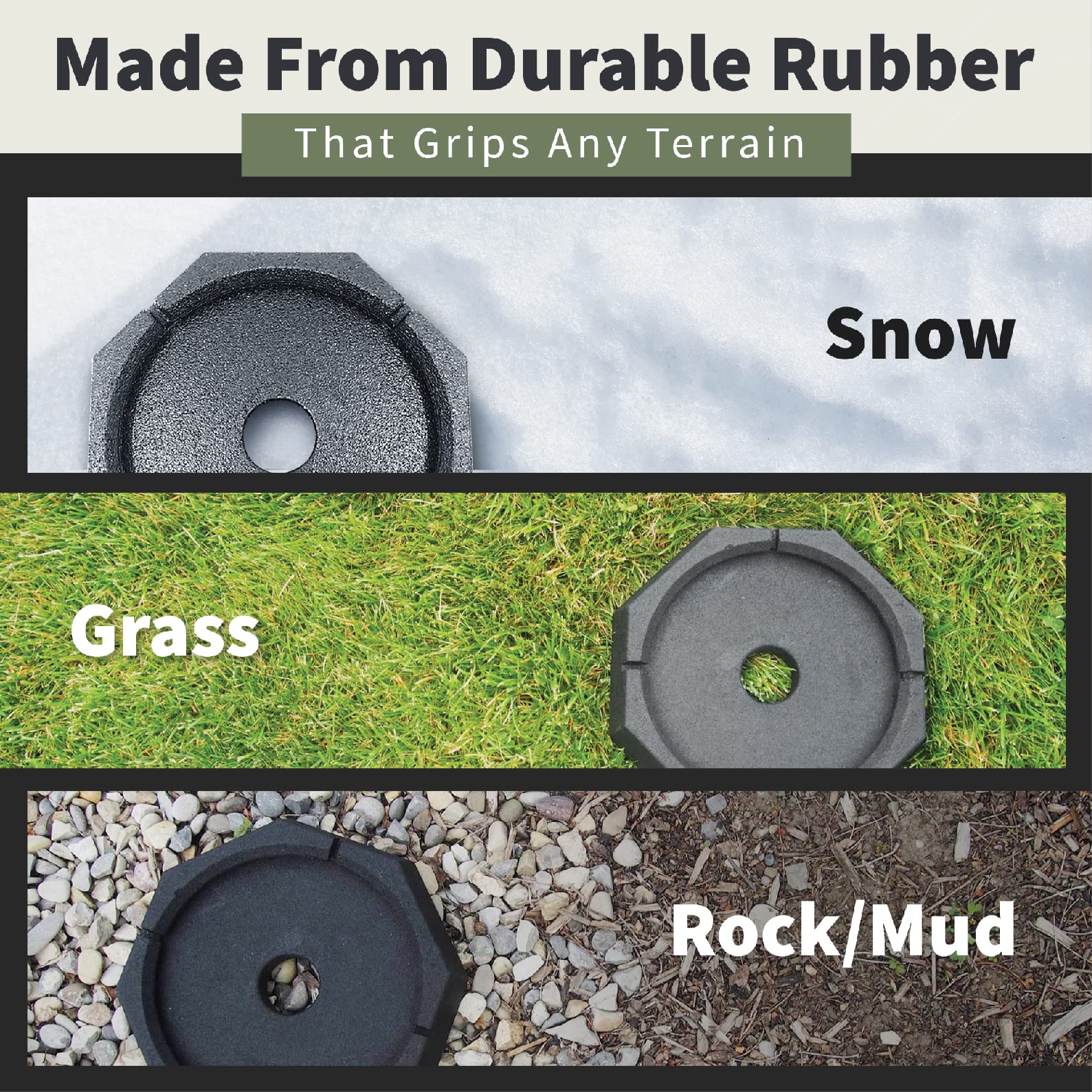 SnapPad Xtra 9 RV Round Leveling Jack Pads 6-Pack